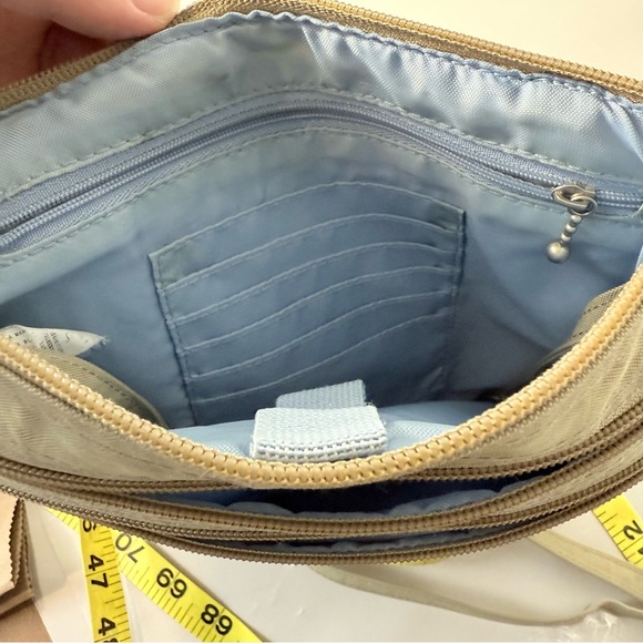 Baggallini Tan Green Crossbody Bag Adjustable Strap - Picture 8 of 8